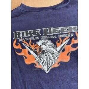 Vintage Myrtle Beach Bike Week 2007 Joe Cool Made In USA T-shirt Size XL